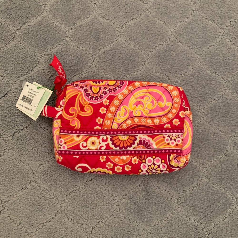 Vera Bradley Small Cosmetic Case Raspberry Fizz